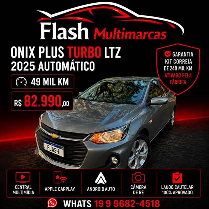 CHEVROLET ONIX 1.0 TURBO FLEX PLUS LTZ AUTOMÁTICO CHEVROLET ONIX 1.0 TURBO FLEX PLUS LTZ AUTOMÁTICO